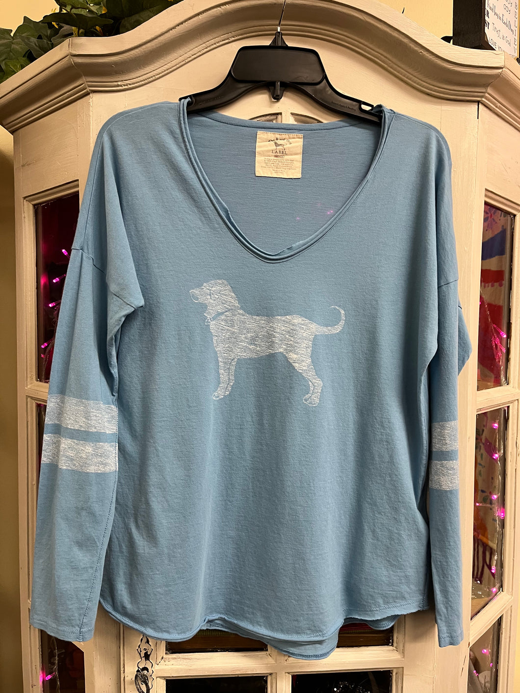 The Black Dog Size Small Blue Top